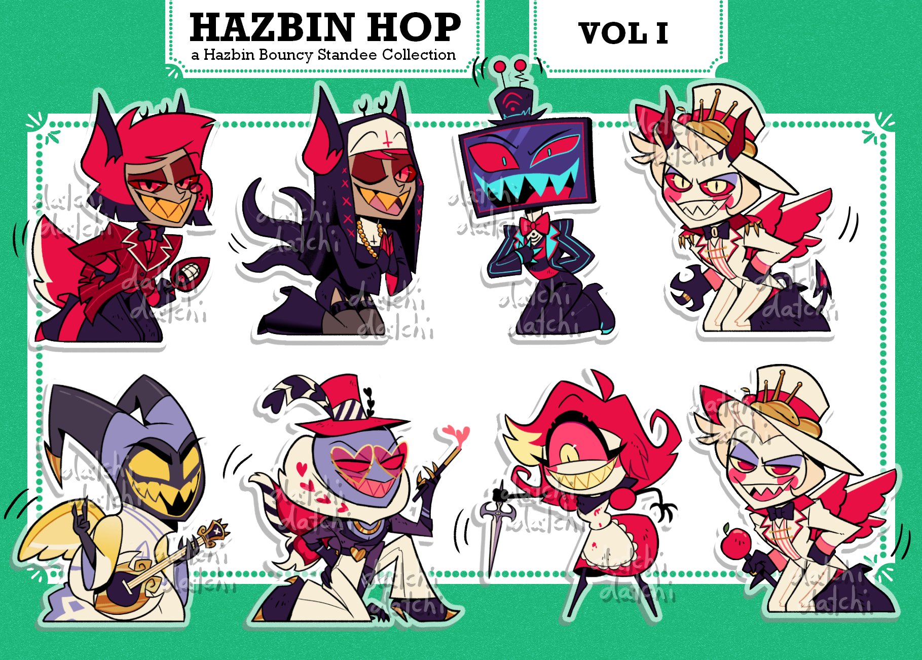 HAZBIN HOP: a bouncy standee collection Vol 1 | DatchiDatchi